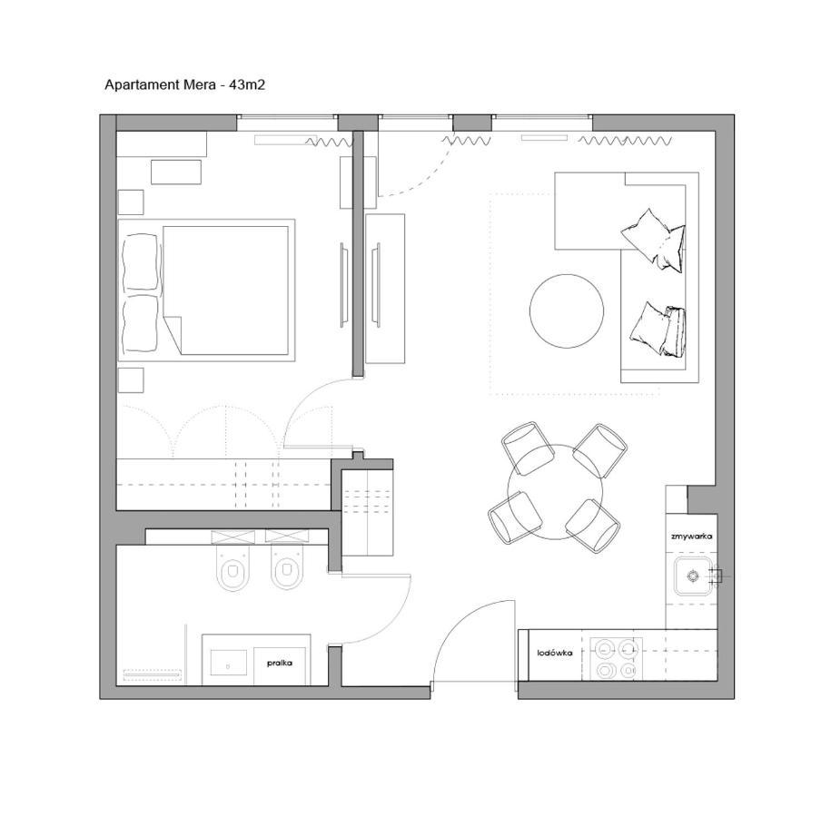 Sanhaus Apartments - Apartament Mera Z Parkingiem I Klimatyzacja Sopot Buitenkant foto